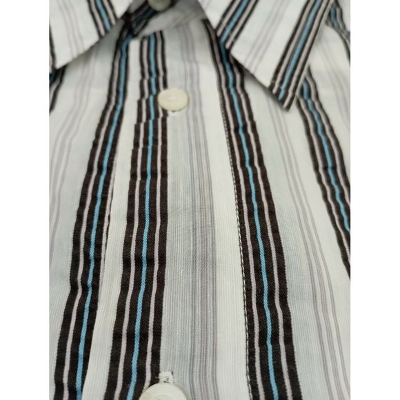 JUST CAVALLI Mens Striped Long Sleeve Shirt Size 50 EX COND - Picture 3 of 5